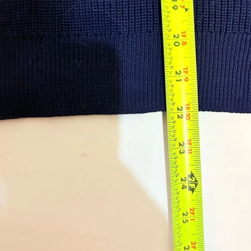 Polo Ralph Lauren Women’s M Navy Blue Crew Neck‎ Pullover Sweater - Picture 6 of 9